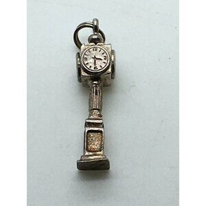 Birks Sterling Silver Bracelet Charm Grandfather Clock 925 5.8 Grams Heavy Solid